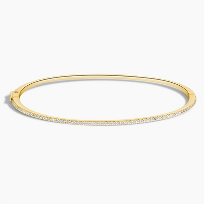 3/4CTW 6.5 inch Lab Grown Diamond Eternity Bangle Bracelet