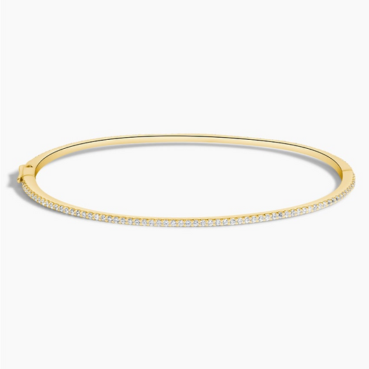 3/4CTW 6.5 inch Lab Grown Diamond Eternity Bangle Bracelet