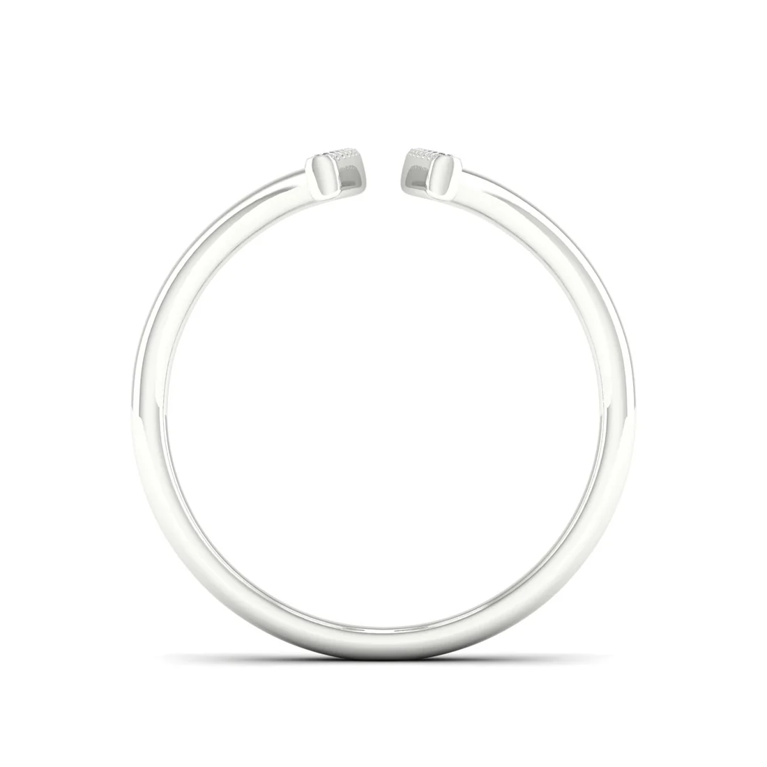 0.12Ctw Lab Grown Diamond Double Line Band