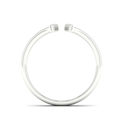 0.12Ctw Lab Grown Diamond Double Line Band