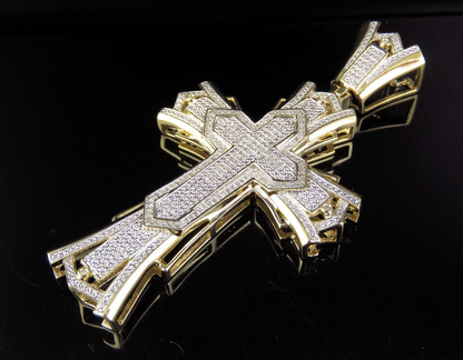3 Inch Lab Grown Diamond Designer Cross Pendant