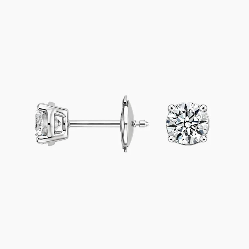 1 CTW Lab Grown Diamond Stud Earrings