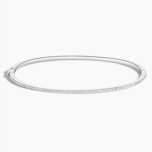 3/4CTW 6.5 inch Lab Grown Diamond Eternity Bangle Bracelet