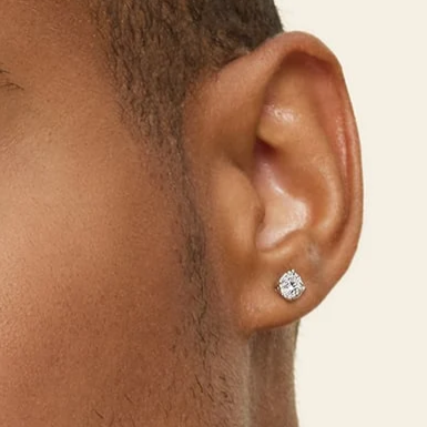 1 CTW Lab Grown Diamond Stud Earrings
