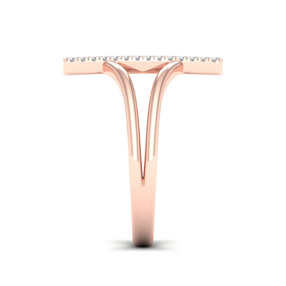 0.12Ctw Lab Grown Diamond Double Line Band