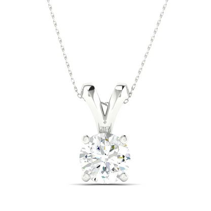 0.50 CTW Lab Grown Diamond Round Cut Pendant
