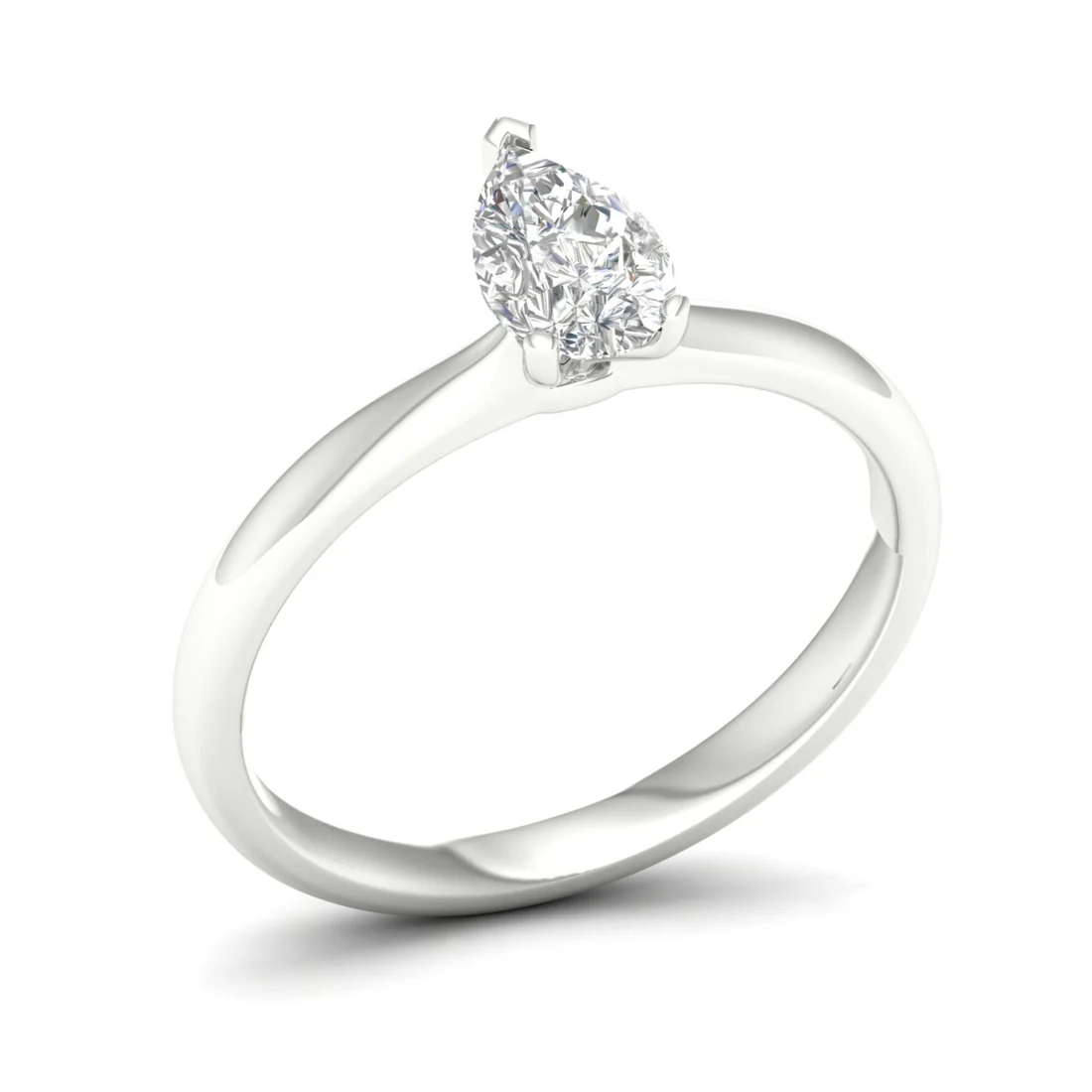0.70 CTW Lab Grown Diamond Pear Cut Ring
