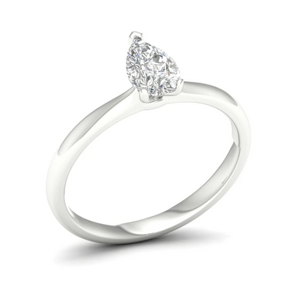 0.70 CTW Lab Grown Diamond Pear Cut Ring