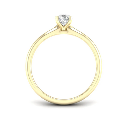 0.70 CTW Lab Grown Diamond Pear Cut Ring