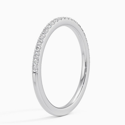 0.17 CTW Lab Grown Diamond Half Eternity Ballad Wedding Band