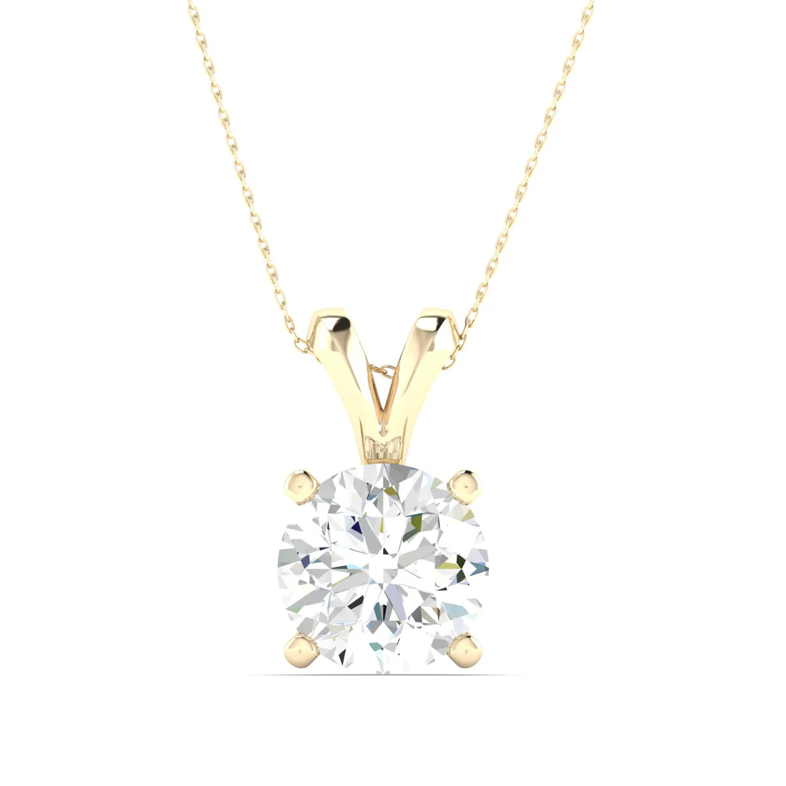 1 CTW Lab Grown Diamond Split Bail Pendant