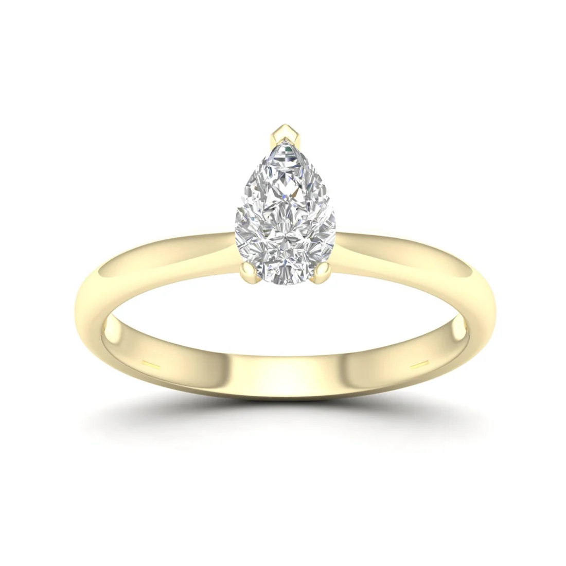 0.70 CTW Lab Grown Diamond Pear Cut Ring