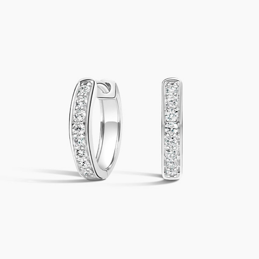 1/4 CTW Lab Grown Diamond Huggie Earrings