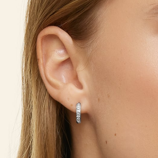 1/4 CTW Lab Grown Diamond Huggie Earrings