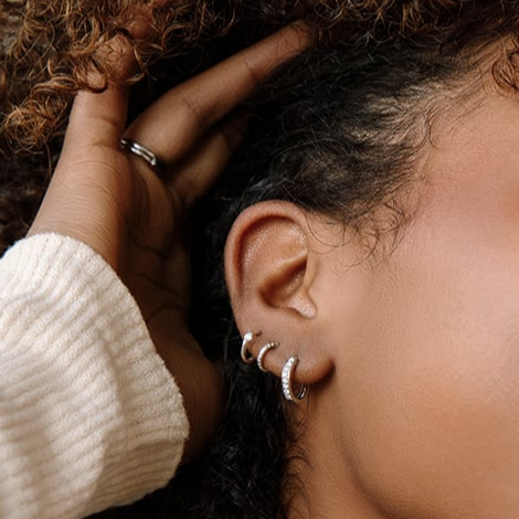 1/4 CTW Lab Grown Diamond Huggie Earrings