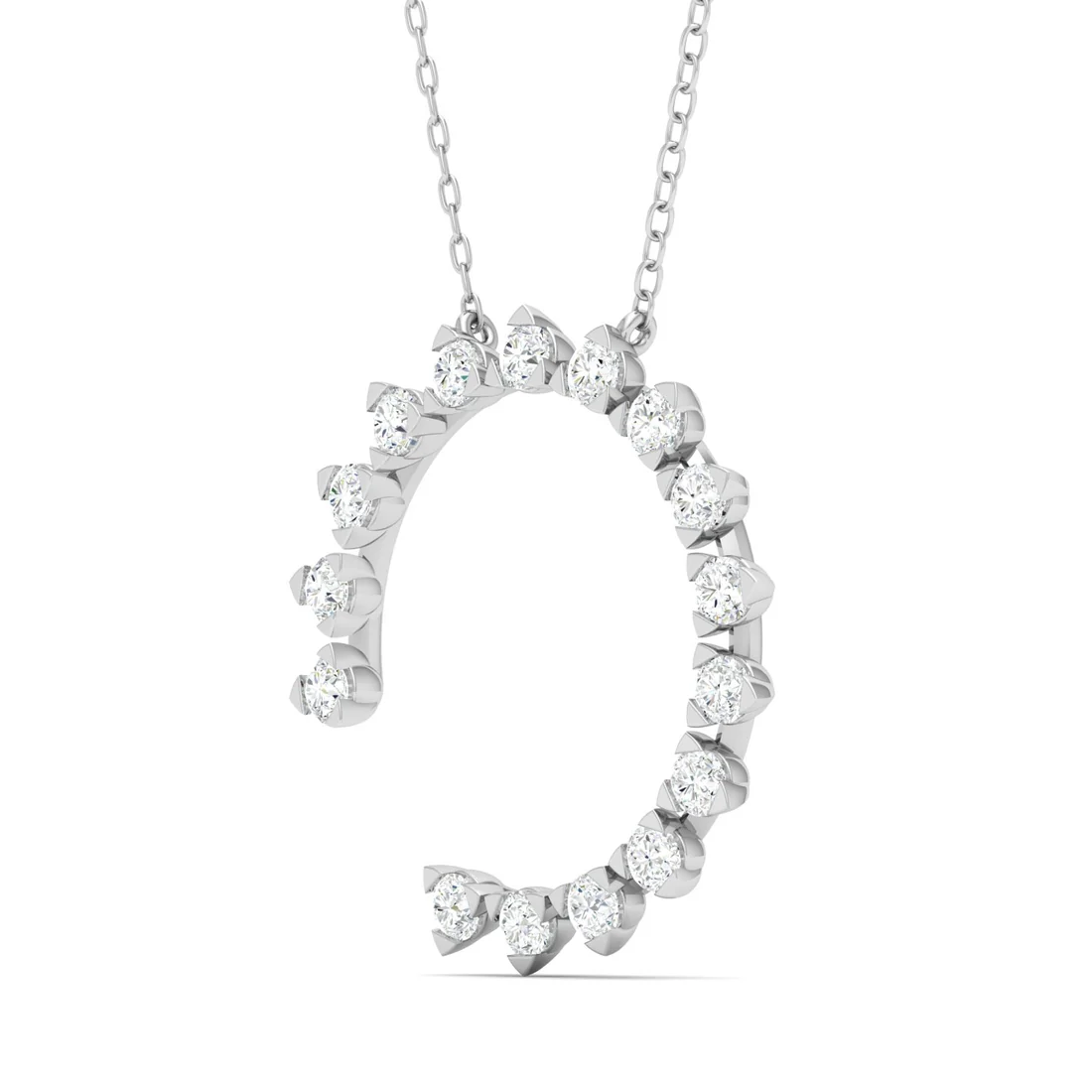 0.50 CTW Lab Grown Diamond Trilliant Shape Pendant