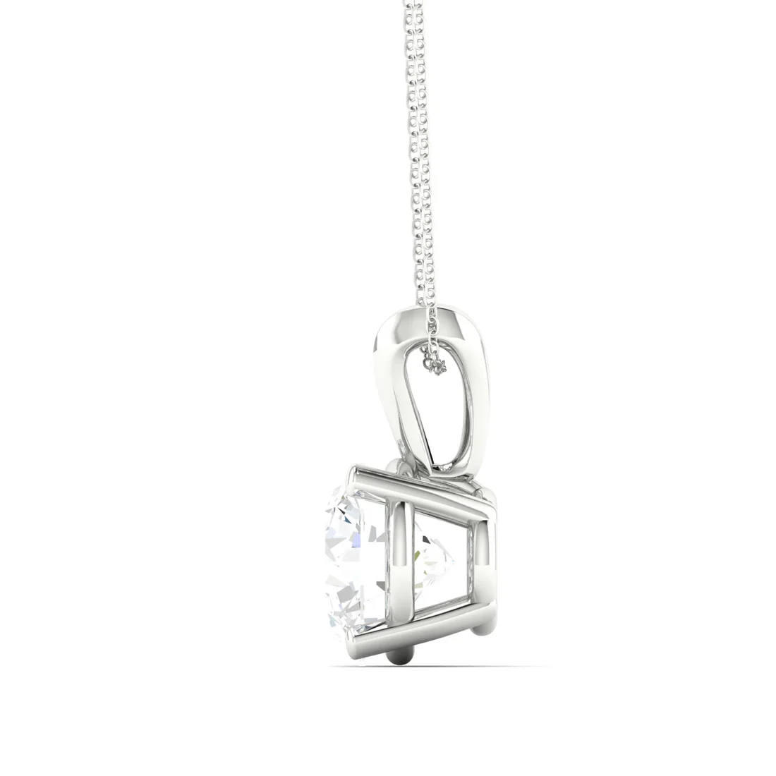 1 CTW Lab Grown Diamond Split Bail Pendant