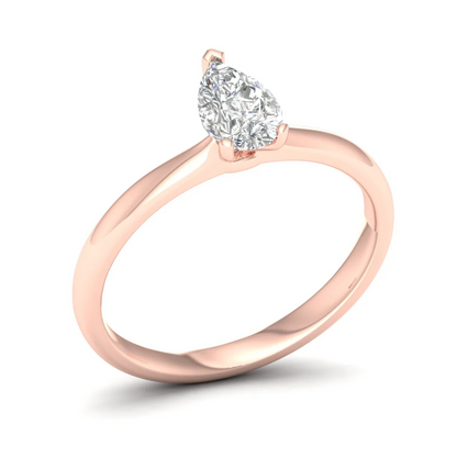 0.70 CTW Lab Grown Diamond Pear Cut Ring