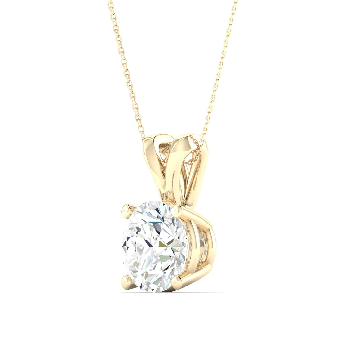 1 CTW Lab Grown Diamond Split Bail Pendant