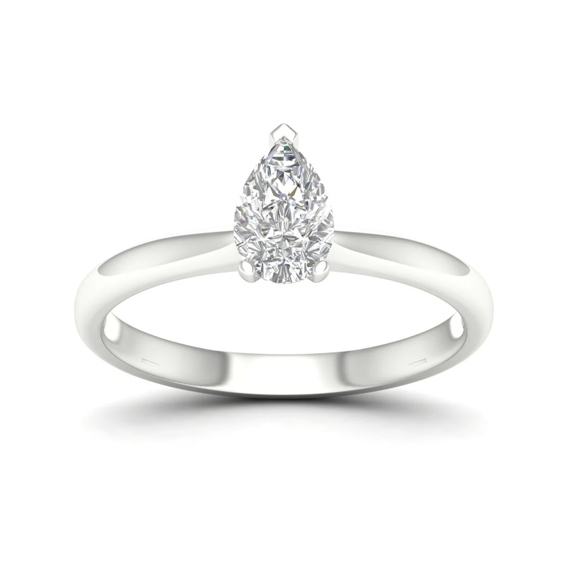 0.70 CTW Lab Grown Diamond Pear Cut Ring