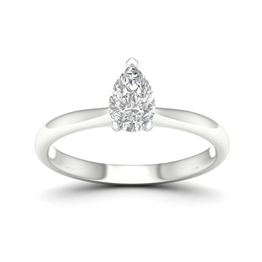 0.70 CTW Lab Grown Diamond Pear Cut Ring