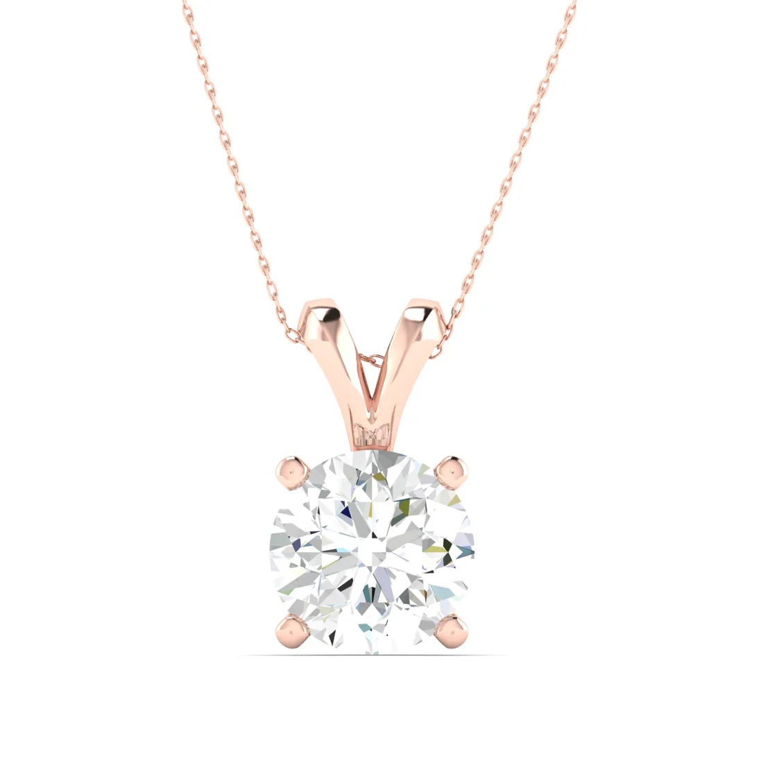 1 CTW Lab Grown Diamond Split Bail Pendant