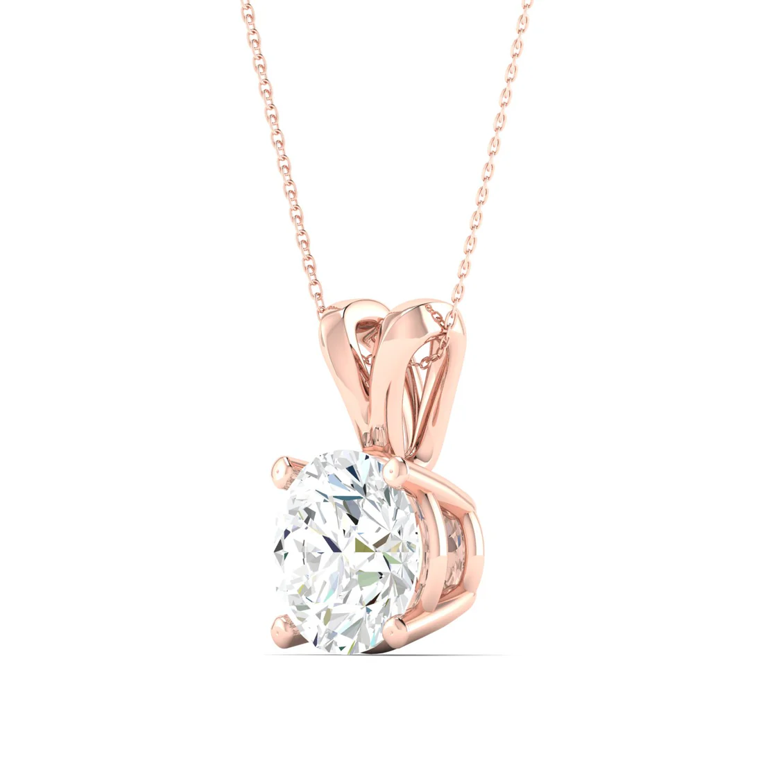 1 CTW Lab Grown Diamond Split Bail Pendant