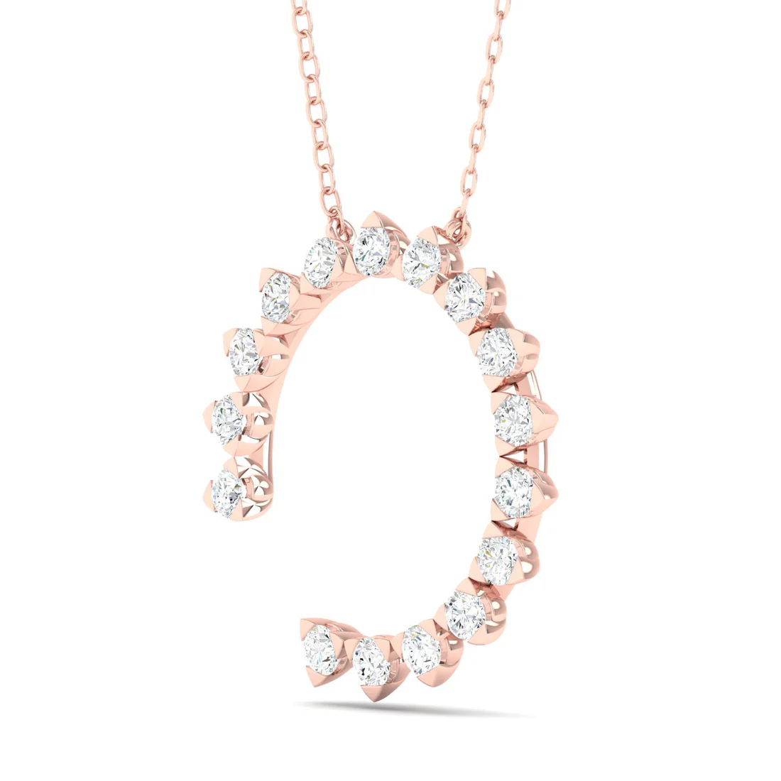 0.50 CTW Lab Grown Diamond Trilliant Shape Pendant