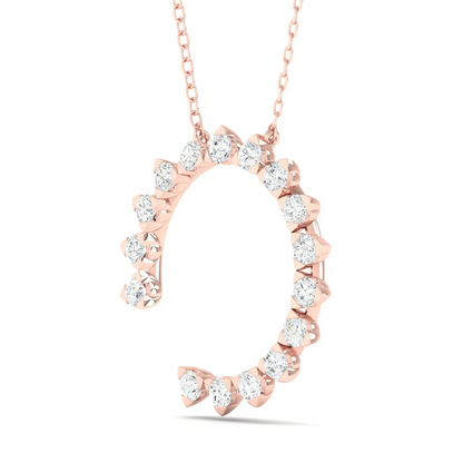 0.50 CTW Lab Grown Diamond Trilliant Shape Pendant