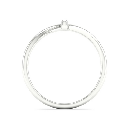 0.09Ctw Lab grown Diamond Single line Wedding Band