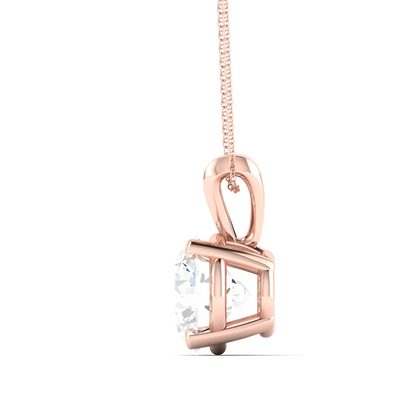 1.50 CTW Lab Grown Diamond Solitaire Pendant