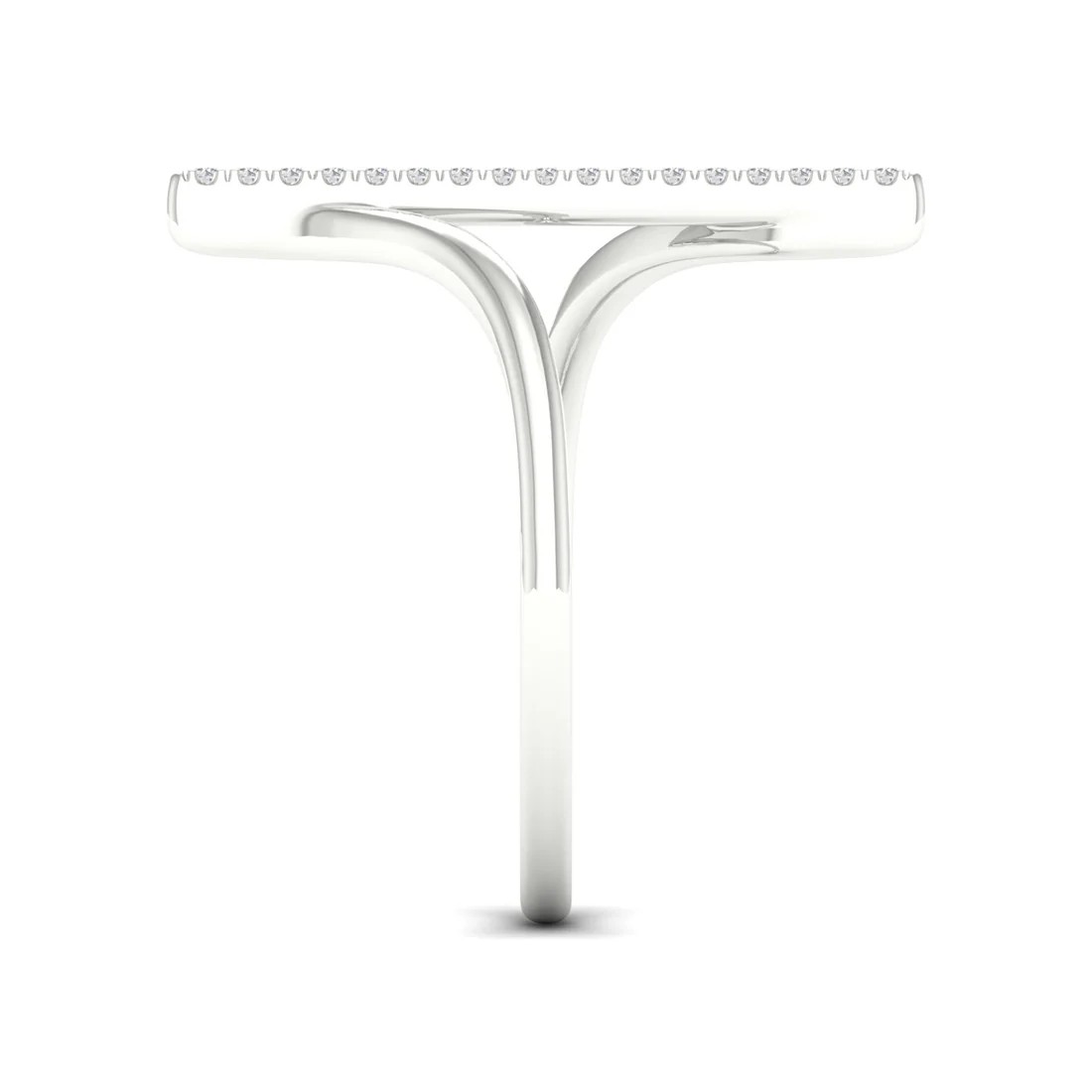 0.09Ctw Lab grown Diamond Single line Wedding Band