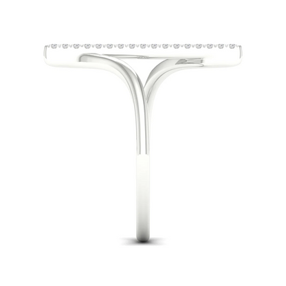 0.09Ctw Lab grown Diamond Single line Wedding Band