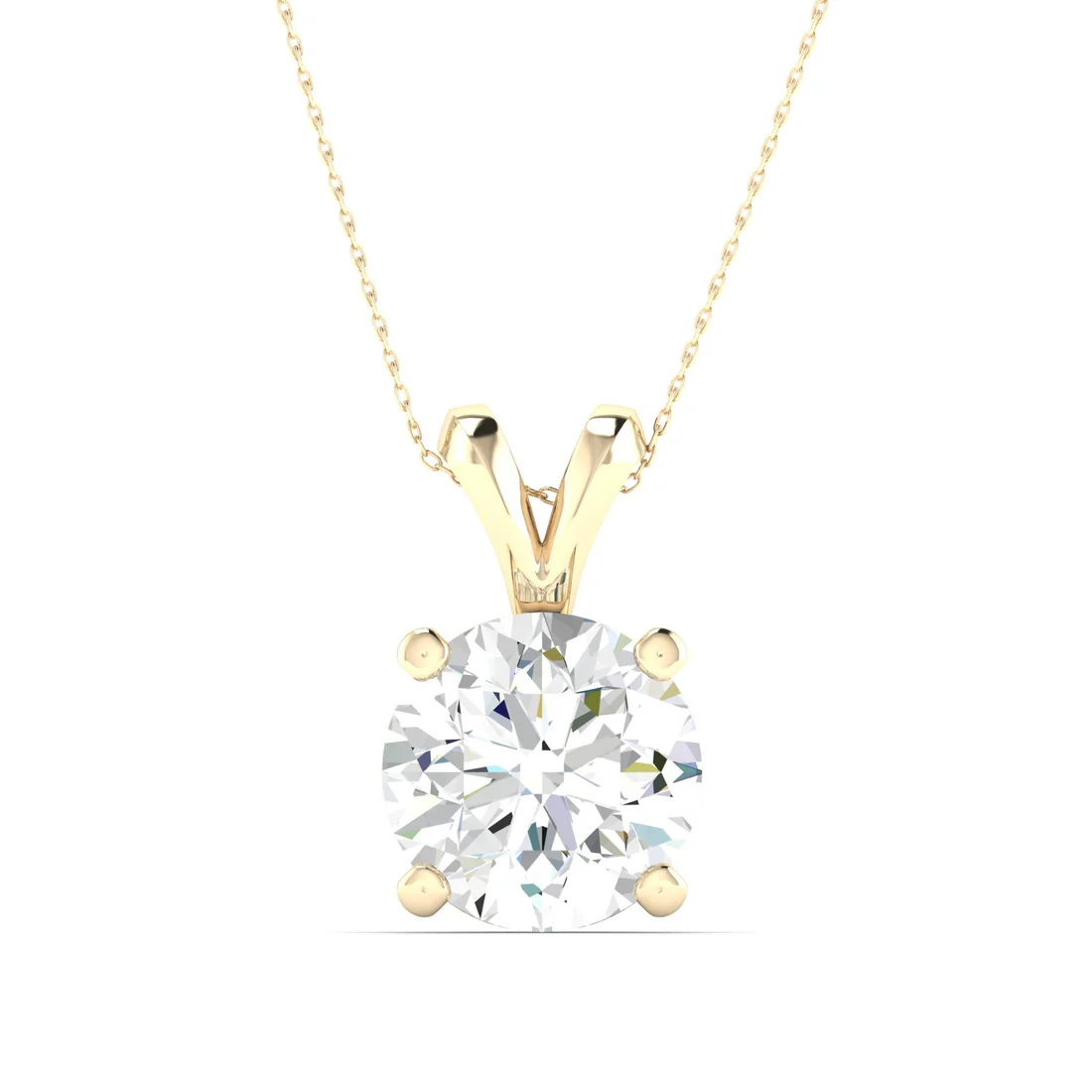 1.50 CTW Lab Grown Diamond Solitaire Pendant