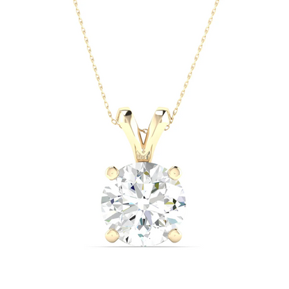 1.50 CTW Lab Grown Diamond Solitaire Pendant