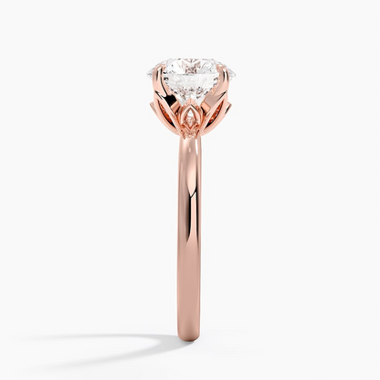 2CT Round Lab Grown Diamond 2mm Solitaire Ring