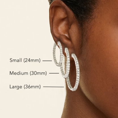 Small Perfect Luxe Hoop Lab Grown Diamond Earrings