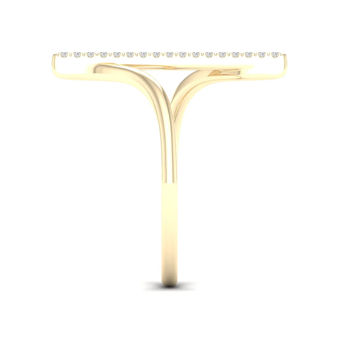 0.09Ctw Lab grown Diamond Single line Wedding Band