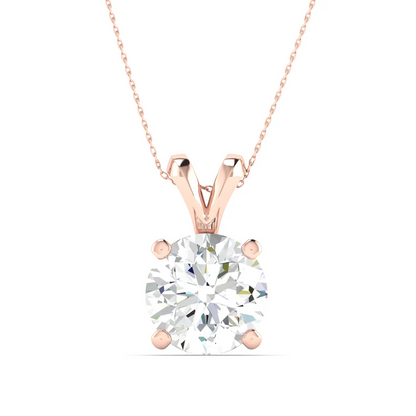 1.50 CTW Lab Grown Diamond Solitaire Pendant
