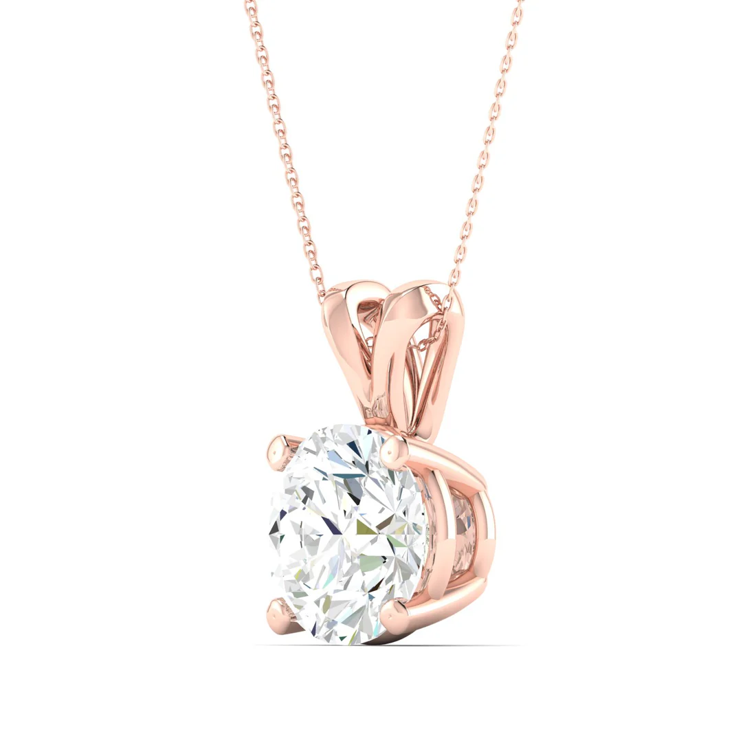1.50 CTW Lab Grown Diamond Solitaire Pendant