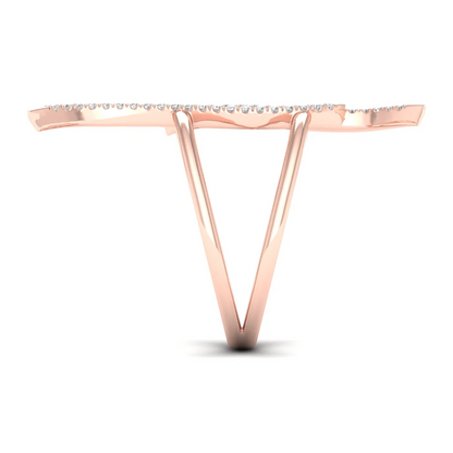 0.09Ctw lab Grown Diamond Curv Line Wedding Band