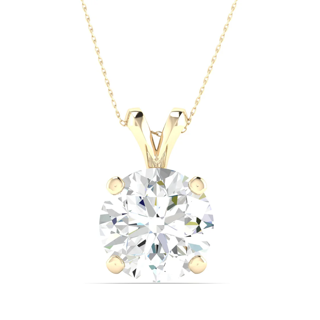 2 CTW Lab Grown Diamond Split Bail Round Pendant