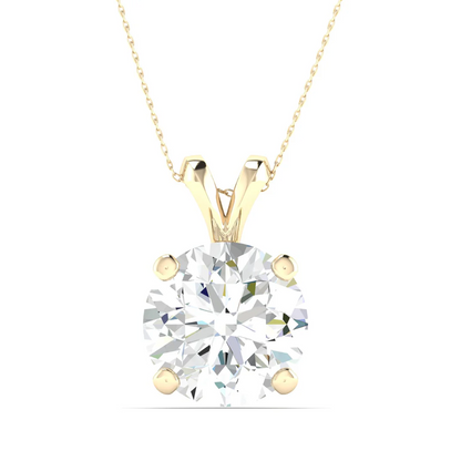 2 CTW Lab Grown Diamond Split Bail Round Pendant