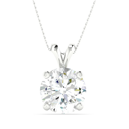 2 CTW Lab Grown Diamond Split Bail Round Pendant