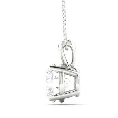 2 CTW Lab Grown Diamond Split Bail Round Pendant