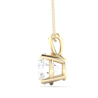 2 CTW Lab Grown Diamond Split Bail Round Pendant