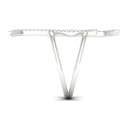 0.09Ctw lab Grown Diamond Curv Line Wedding Band