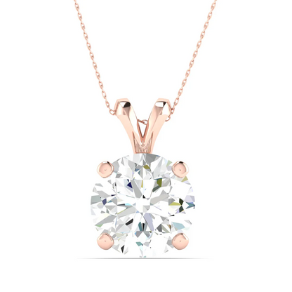 2 CTW Lab Grown Diamond Split Bail Round Pendant