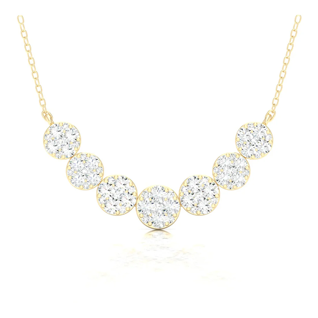 1 CTW Seven Lab Grown Diamond Pendant
