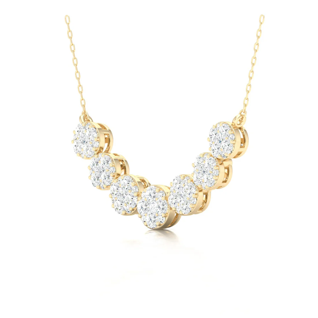 1 CTW Seven Lab Grown Diamond Pendant